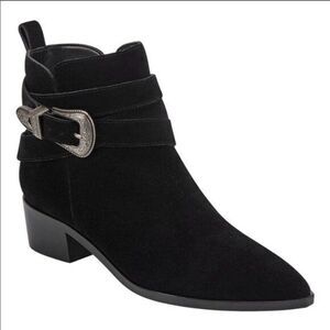 NEW with Box Marc Fisher YANDI WESTERN BUCKLE Ankle‎ BOOT